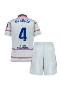 Atletico Madrid Rodrigo Mendoza #4 Babyklær Tredje Fotballdrakt til barn 2026-27 Korte ermer (+ Korte bukser)